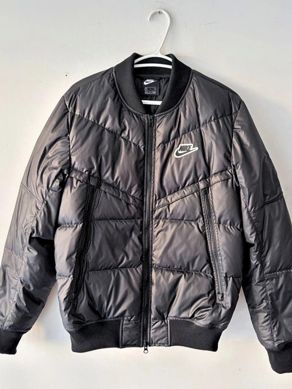 Nike Mens Down Fill Windrunner Puffer Bomber Jacket Size S